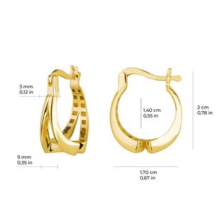 14 Ayar İtalyan Altın Küpe