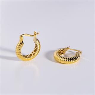 14 Ayar İtalyan Halka Altın Küpe