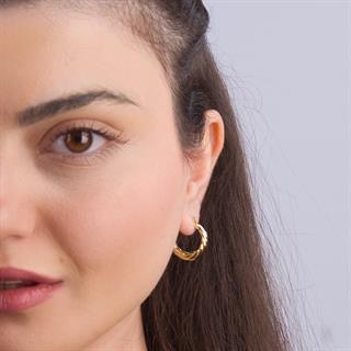 14 Ayar İtalyan Halka Altın Küpe