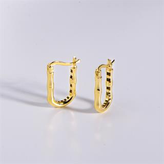 14 Ayar İtalyan Modern Altın Küpe