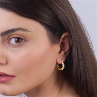 14 Ayar İtalyan Halka Altın Küpe