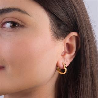 14 Ayar İtalyan Altın Kalp Küpe