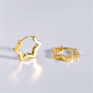 14 Ayar İtalyan Altın Yıldız Küpe