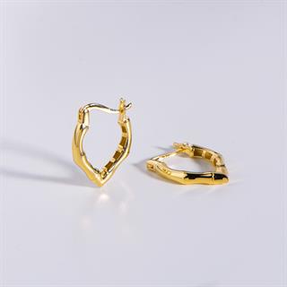 14 Ayar İtalyan Tasarım Altın Küpe