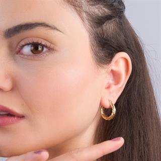 14 Ayar İtalyan Halka Altın Küpe