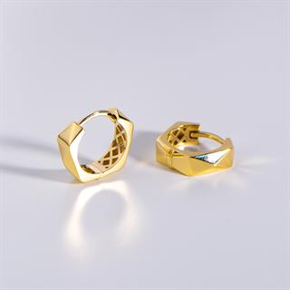 14 Ayar İtalyan Tasarım Altın Küpe