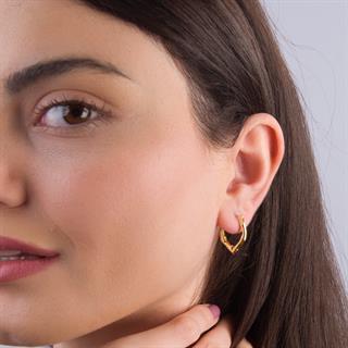 14 Ayar İtalyan Tasarım Altın Küpe