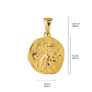 14 Ayar Altın Akrep Burç Kolye Ucu