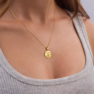 14 Ayar Altın Akrep Burç Kolye Ucu