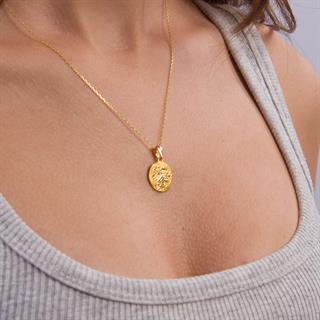 14 Ayar Altın Akrep Burç Kolye Ucu