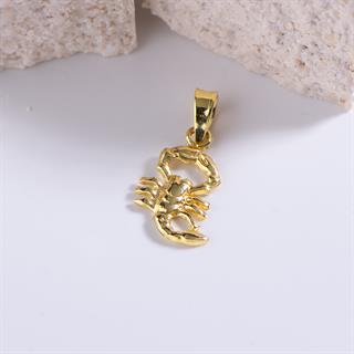 14 Ayar Altın Akrep Burç Kolye Ucu