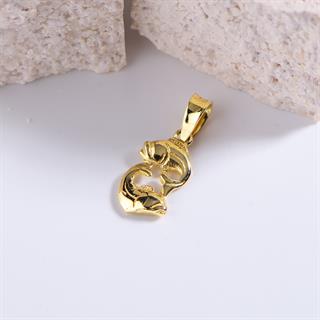 14 Ayar Altın Balık Burç Kolye Ucu