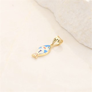 14 Ayar Altın Balık Kolye Ucu