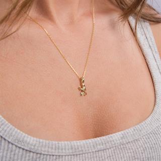 14 Ayar Altın Başak Burç Kolye Ucu