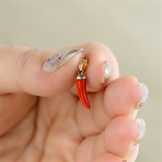 14 Ayar Altın Biber Kolye Ucu