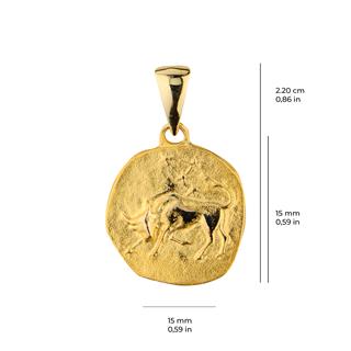 14 Ayar Altın Boğa Burç Kolye Ucu