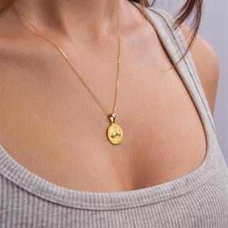 14 Ayar Altın Boğa Burç Kolye Ucu