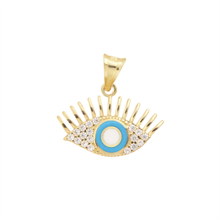 14 Ayar Altın Büyük Kirpik Bereket ve Şans Kolye Ucu