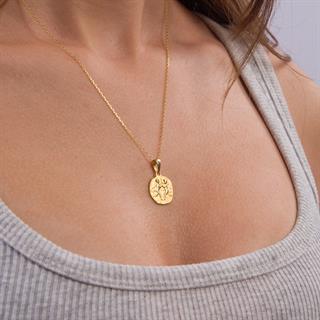 14 Ayar Altın İkizler Burç Kolye Ucu