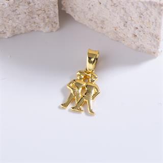 14 Ayar Altın İkizler Burç Kolye Ucu