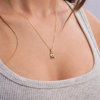 14 Ayar Altın İkizler Burç Kolye Ucu