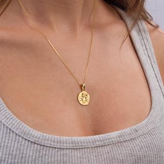 14 Ayar Altın İkizler Burç Kolye Ucu