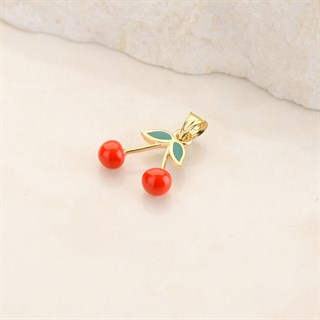 14 Ayar Altın Kiraz Kolye Ucu