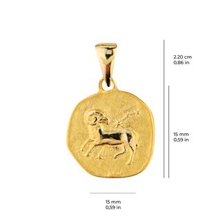 14 Ayar Altın Koç Burç Kolye Ucu