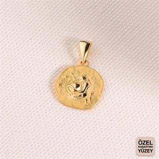 14 Ayar Altın Kova Burç Kolye Ucu