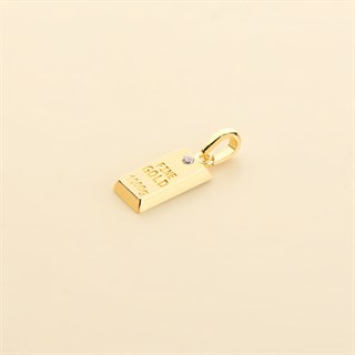 14 Ayar Altın Külçe Fine Gold Kolye Ucu