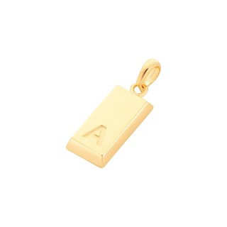 14 Ayar Altın Külçe Harf Kolye Ucu