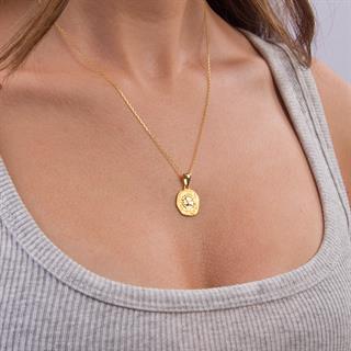 14 Ayar Altın Oğlak Burç Kolye Ucu