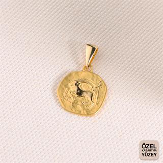 14 Ayar Altın Oğlak Burç Kolye Ucu