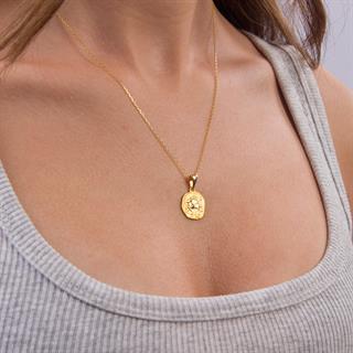 14 Ayar Altın Oğlak Burç Kolye Ucu