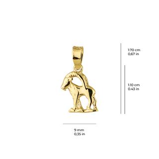 14 Ayar Altın Oğlak Burç Kolye Ucu