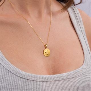 14 Ayar Altın Terazi Burç Kolye Ucu