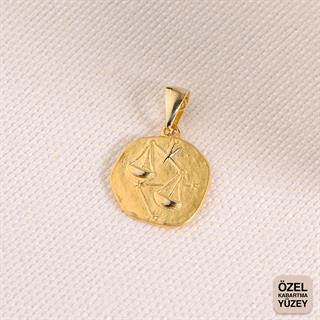 14 Ayar Altın Terazi Burç Kolye Ucu