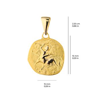 14 Ayar Altın Yay Burç Kolye Ucu