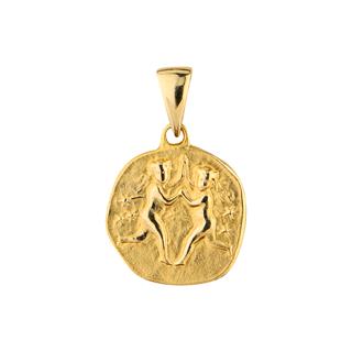 14 Ayar Altın İkizler Burç Kolye Ucu