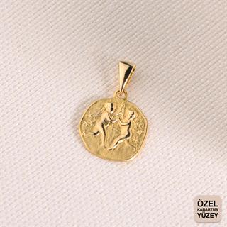 14 Ayar Altın İkizler Burç Kolye Ucu