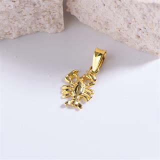 14 Ayar Altın Yengeç Burç Kolye Ucu