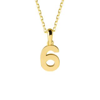 14 Ayar Altı Rakamı Altın Kolye
