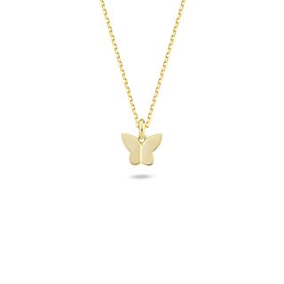 14 Ayar Altın Kelebek Kolye