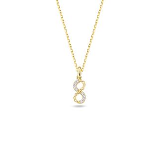 14 Ayar Altın Sonsuzluk Kolye