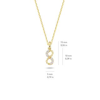 14 Ayar Altın Sonsuzluk Kolye