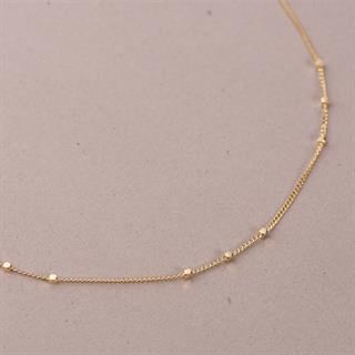 14 Ayar Satürn Altın Zincir Kolye