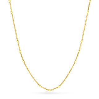 14 Ayar Satürn Altın Zincir Kolye