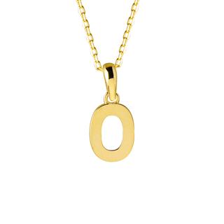 14 Ayar Sıfır Rakamı Altın Kolye