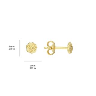 14 Ayar Minik Kelebek Figürlü Altın Küpe