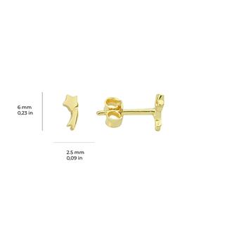 14 Ayar Minik Yıldız Altın Küpe